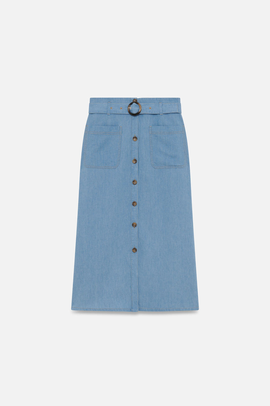 Jupe Jemy denim stone femme