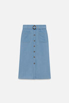 Jemy skirt stone denim woman
