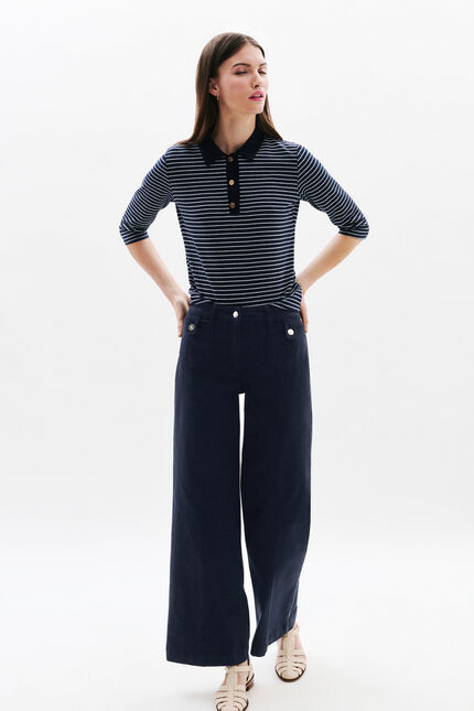 Pantalón Pietro azul marino mujer