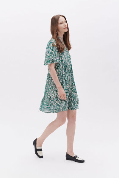 Robe rina bleu turquoise femme