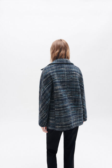 Manteau gabino bleu ciel femme