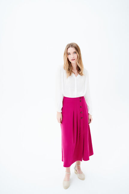 Jupe santana1 rose framboise femme