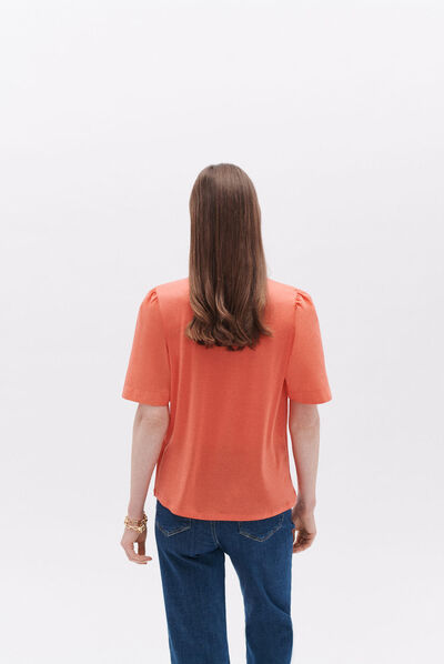 T-shirt tarya orange femme