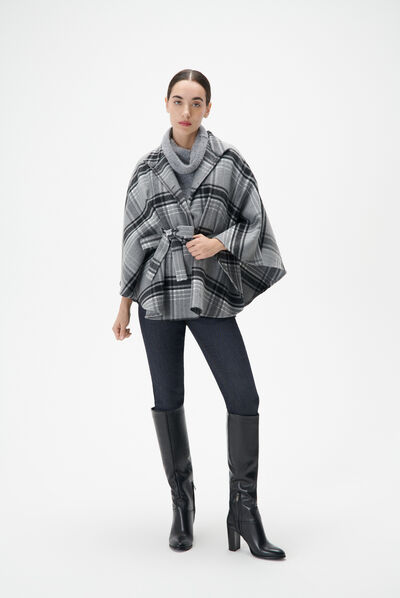 Poncho hacaro noir femme