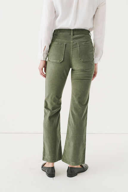 Broek Pelley khakigroen vrouw
