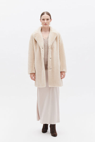 Manteau glovis marron femme