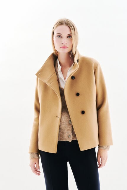 Manteau Gassim camel femme