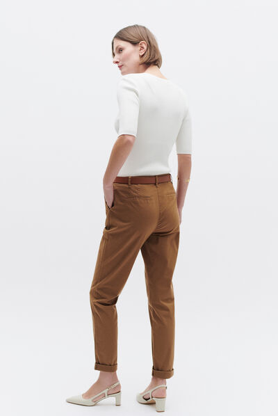 pantalon adelmo camel femme