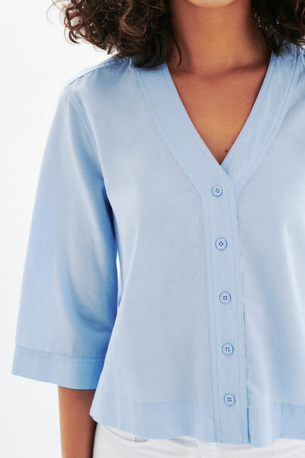 Camicia Calisa celeste donna
