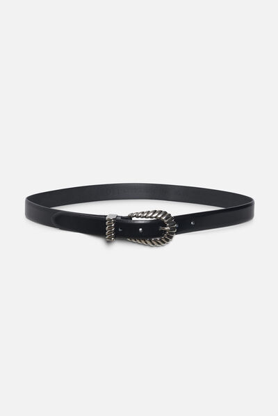 ceinture sarah l 100% cuir noir femme