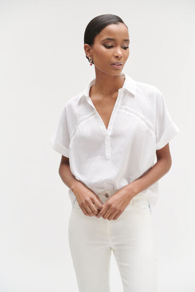 blouse petunia ivoire femme