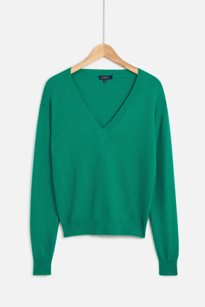 pull roxanne vert emeraude femme