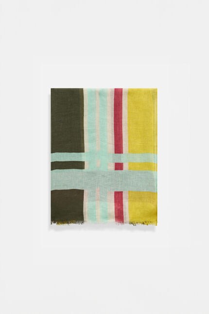 Foulard loyd vert kaki femme