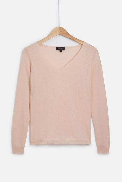 pull eva 100% cachemire rose pastel femme