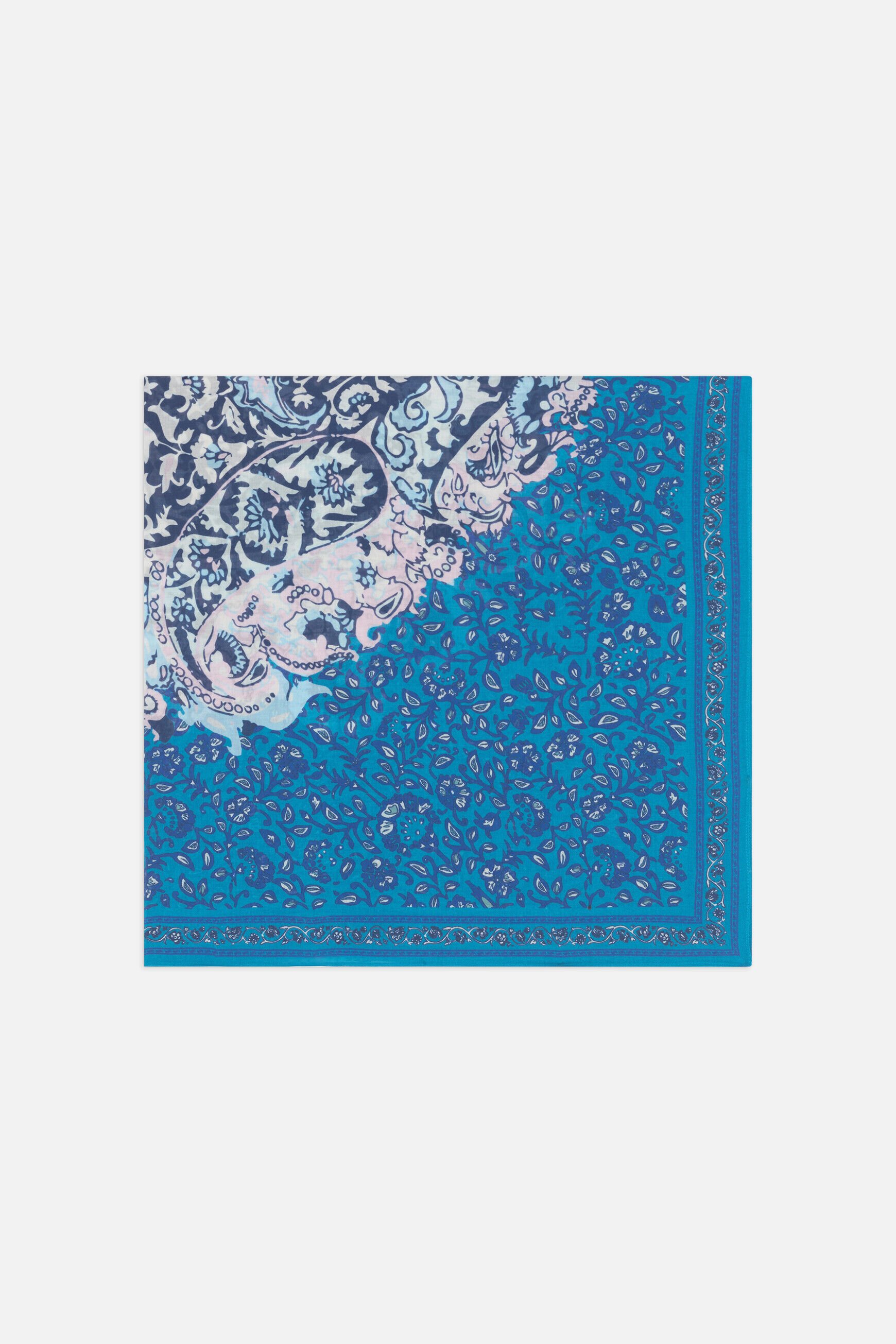 Foulard lallie vert canard femme