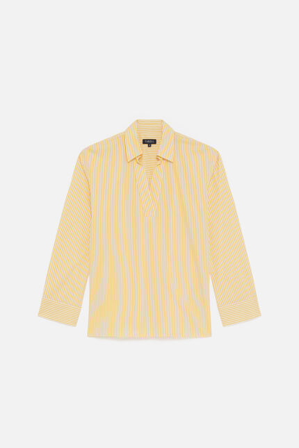 Blouse Camille jaune citron femme