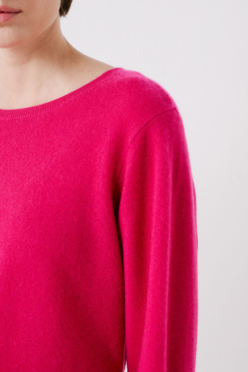 Pull mchelsea 100 % cachemire rose femme