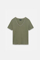 Jin t-shirt khaki green woman