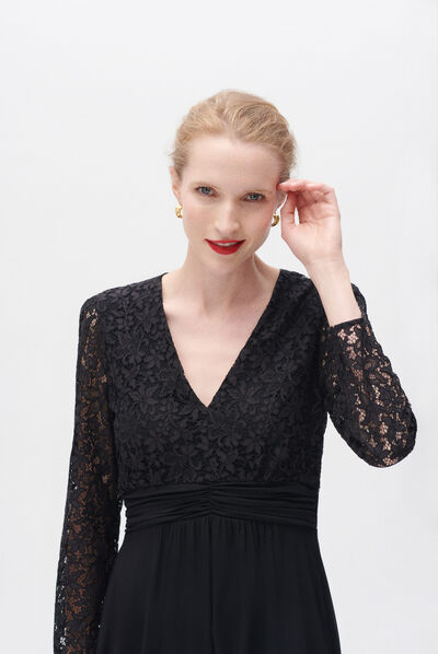 Robe randa noir femme