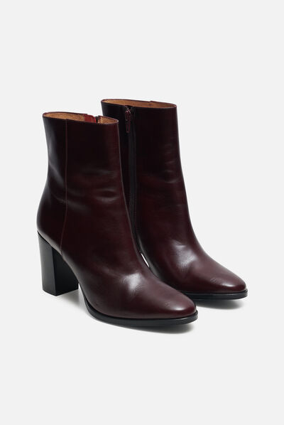 Bottines itara bordeaux femme