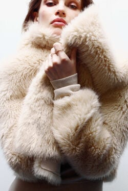 Cappotto Gouverne crema donna