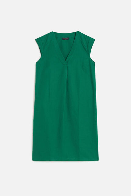 Abito Pamela 100% lino verde menta donna
