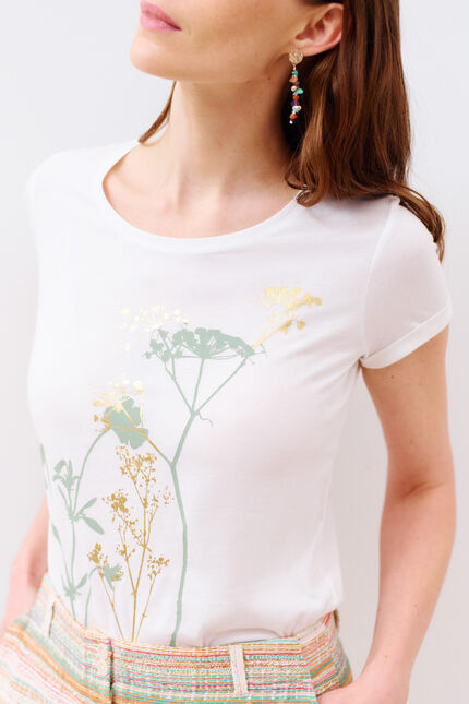 t-shirt maxine ivoire femme
