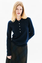 Mjane sweater 100% cashmere navy blue woman