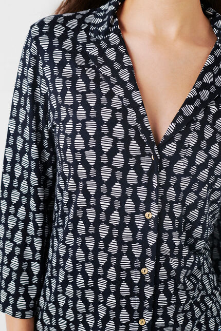 T-shirt Testelano marineblauw vrouw