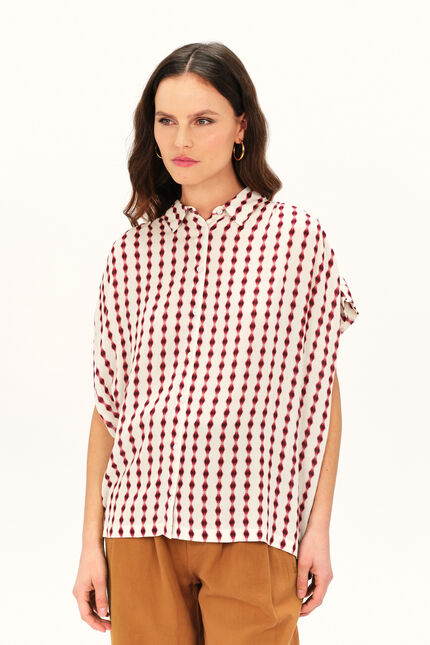 Camicia carma rosso scuro donna