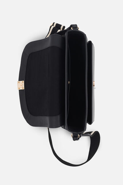 Sac sierra en cuir naturel noir femme
