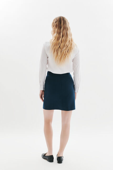 Jupe Jackie bleu canard femme