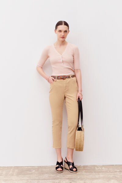 Broek Ben pastelroze vrouw