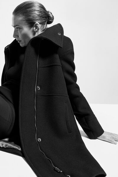 manteau edgar bleu marine femme