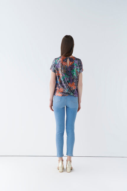Blouse camila orange femme