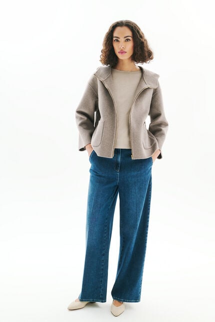 Abrigo Goemon taupe mujer