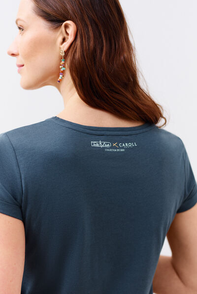 T-shirt Maxine blu navy donna