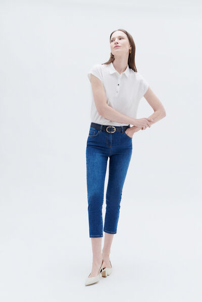 Calças pcaleb denim stone mulher