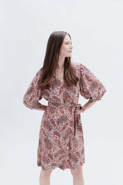 Robe riley camel femme