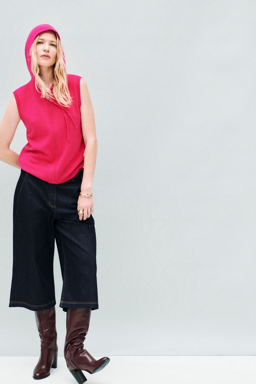 mbasilou cardigan pink woman