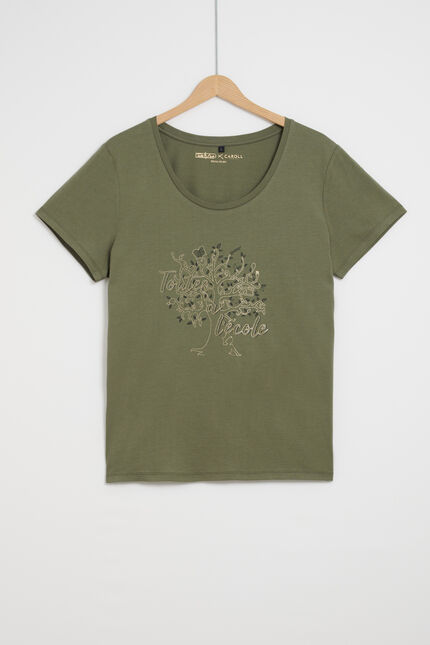 T-Shirt Nessa khakigrün damen