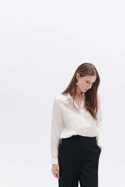 Camisa Cjamie1 marfil mujer