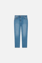 poppy pants stone denim woman