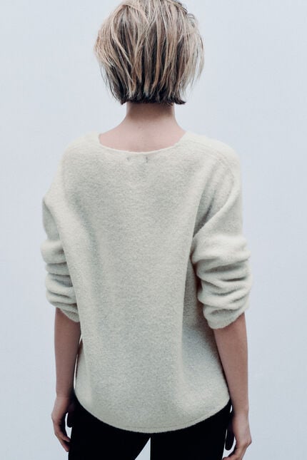 Pull Mterry made in Italy ivoire femme
