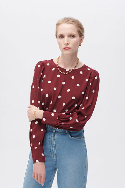 Blouse christy bordeaux femme