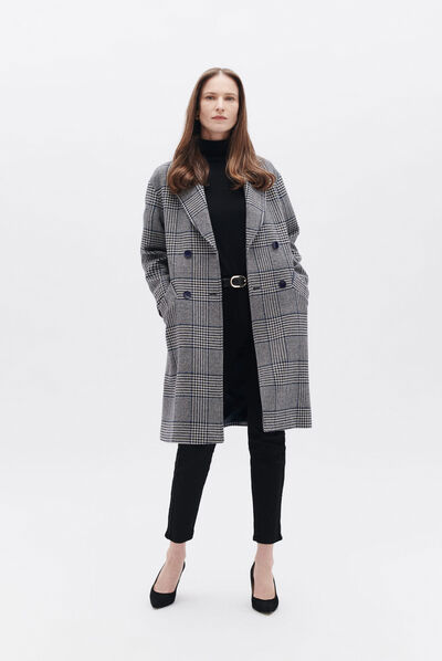 Jas Galopino electrisch blauw vrouw