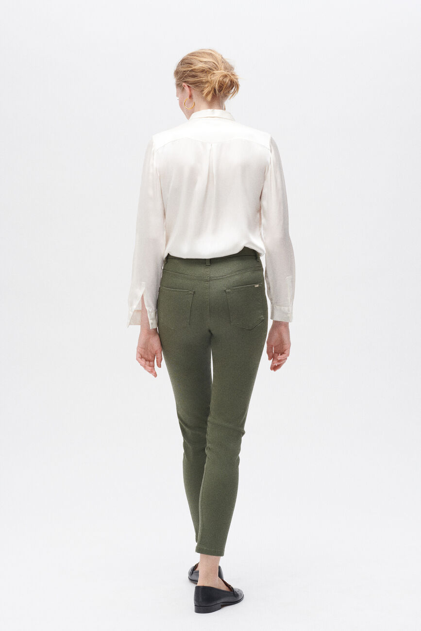 Pantaloni tony verde cachi donna