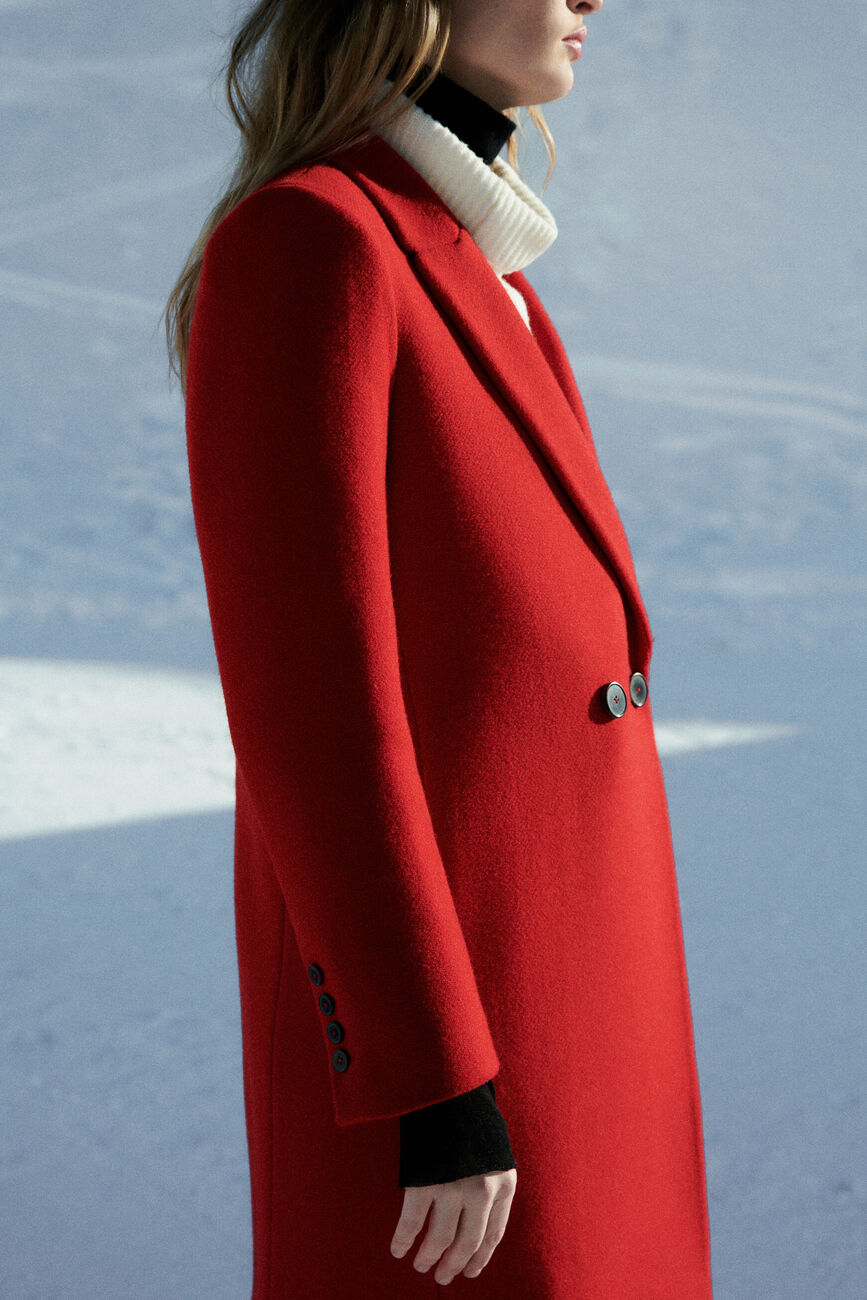 Manteau Gerard rouge femme