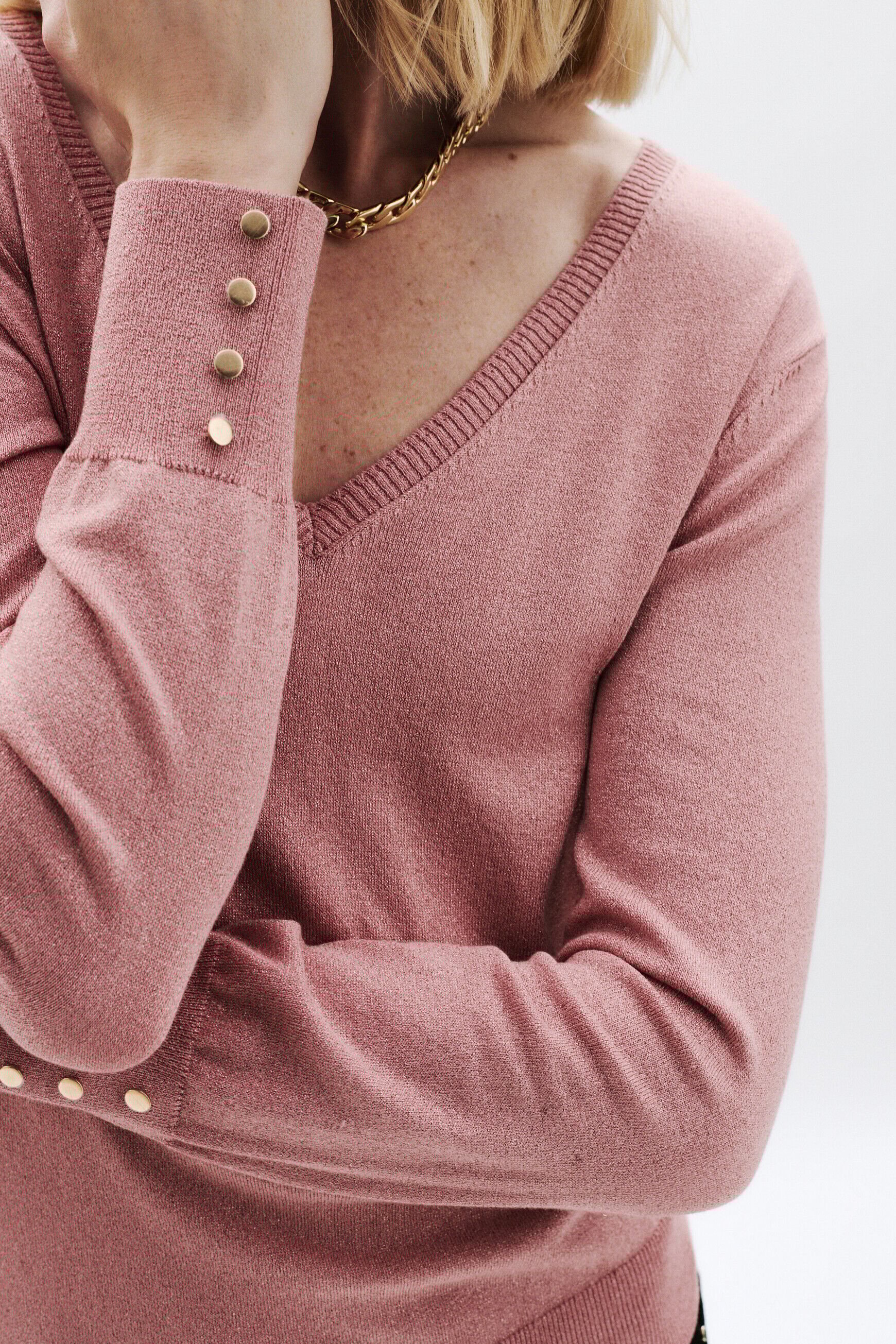 Pull Mempha rose pastel femme