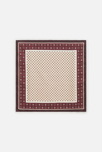 Foulard dotty bordeaux femme